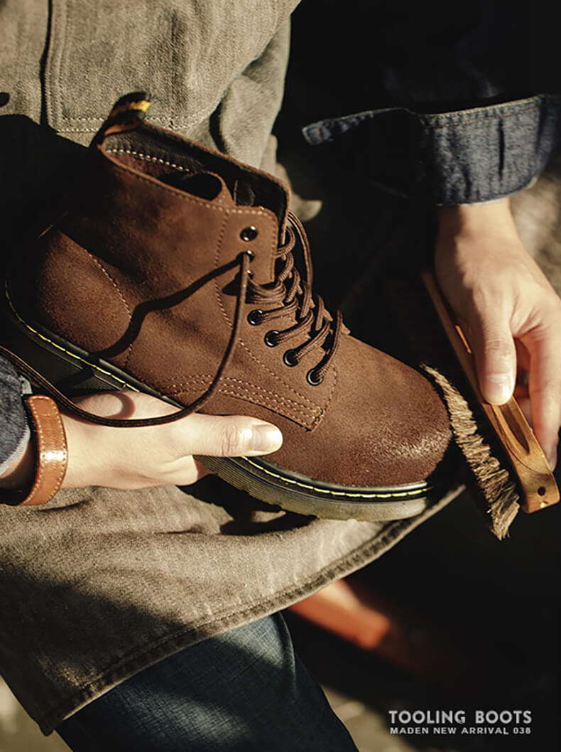 brown martin boots